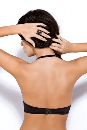 Biustonosz push-up Gorsenia Koktajlowy 025 czarny – ujęcie 2
