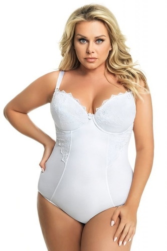 Body modelujące usztywniane Gorsenia Livia 184 białe