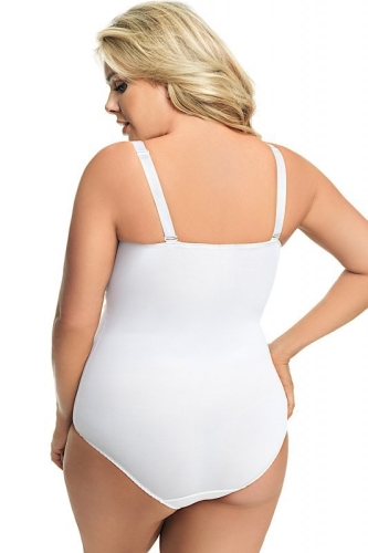 Body modelujące usztywniane Gorsenia Livia 184 białe – ujęcie 2