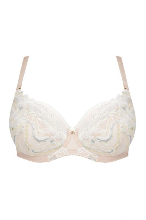 Biustonosz miękki koronkowy Gorsenia Marble Dream 864 beżowy – ujęcie 3
