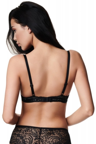 Biustonosz push-up koronkowy Esotiq-Henderson Hint 37369 czarny – ujęcie 2