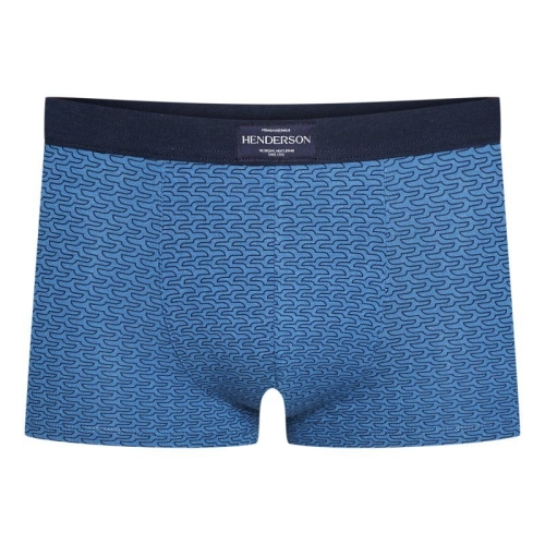 Bokserki męskie bawełniane Esotiq-Henderson Mesh 39333 55X niebieskie – ujęcie 2
