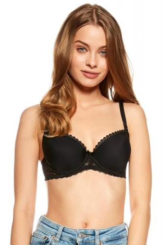 Biustonosz push-up usztywniany Esotiq-Henderson Julietta (Kassidy) 23444 czarny