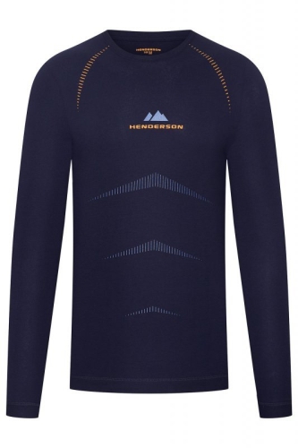 Koszulka męska termoaktywna Henderson Skin 22969 granatowy – ujęcie 2