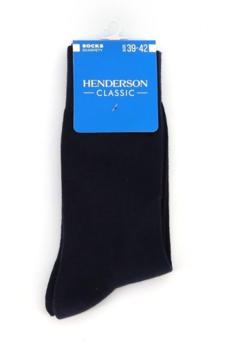Skarpetki męskie bawełniane Esotiq-Henderson Classic Palio 17917 V41 granatowe – ujęcie 2