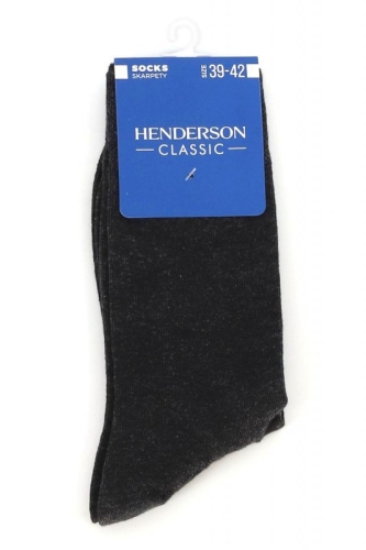 Skarpetki męskie bawełniane Esotiq-Henderson Classic Palio 17917 V03 grafitowy melanż – ujęcie 2