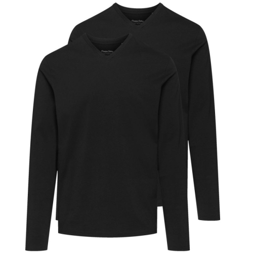 Podkoszulka męska długi rękaw Esotiq-Henderson Hunter 42259 czarna 2-pak