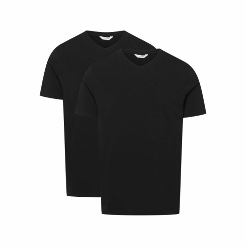Podkoszulek męski V-neck Esotiq-Henderson Move 42976 czarny 2-pak