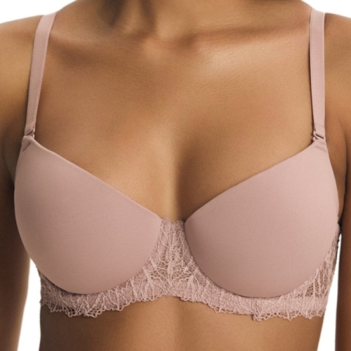 Biustonosz push-up koronkowy Esotiq-Henderson Collette 43907 różowy – ujęcie 2
