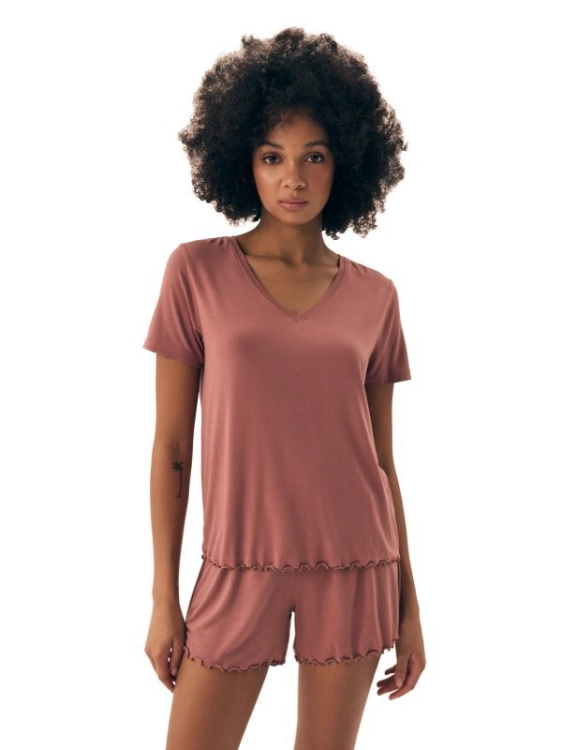 Piżama damska Esotiq-Henderson Noves 43022 mauve – ujęcie 4