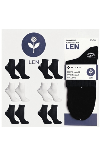Zakostki unisex bawełniane z lnem Moraj CSL200-167 - prezentacja produktu - ujęcie 2