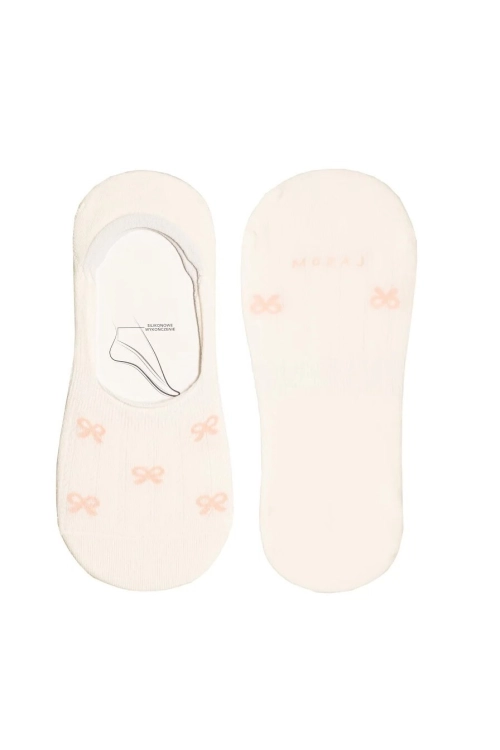 Baleriny damskie bawełniane Moraj CDB201-011 w kokardki – ujęcie 4