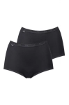 Figi damskie wysokie 2-pak Sloggi Basic Maxi czarne