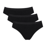 Figi damskie midi 3-pak Italian Fashion Ibiza czarne