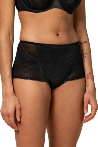 Figi damskie maxi Triumph Wild Rose czarne