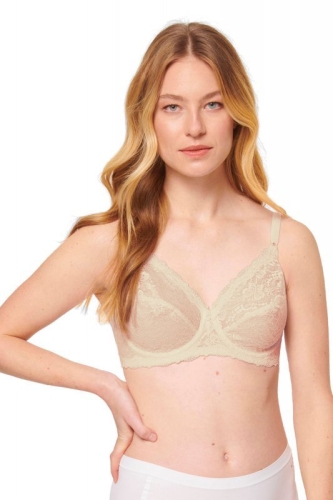 Biustonosz miękki koronkowy na fiszbinach Triumph Compliment skin