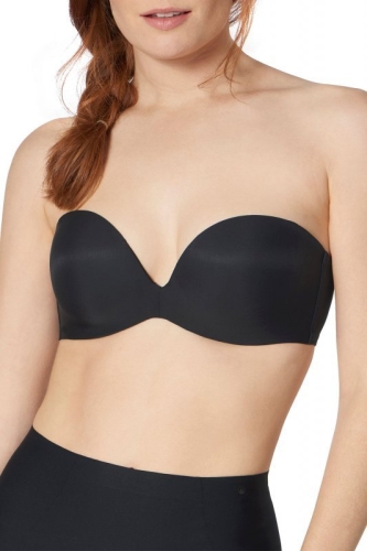 Biustonosz bardotka usztywniany Triumph Stepy Soft 01 WDP czarny
