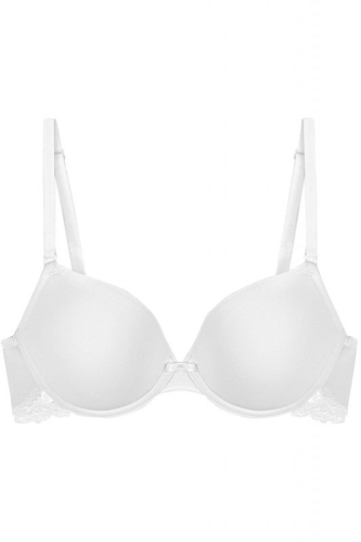 Biustonosz push-up bezszwowy Triumph Lovely Micro WHUM biały – ujęcie 2