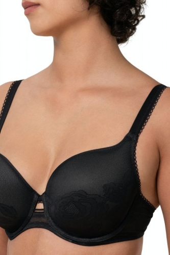 Biustonosz spacer na fiszbinach Triumph Wild Rose czarny – ujęcie 2