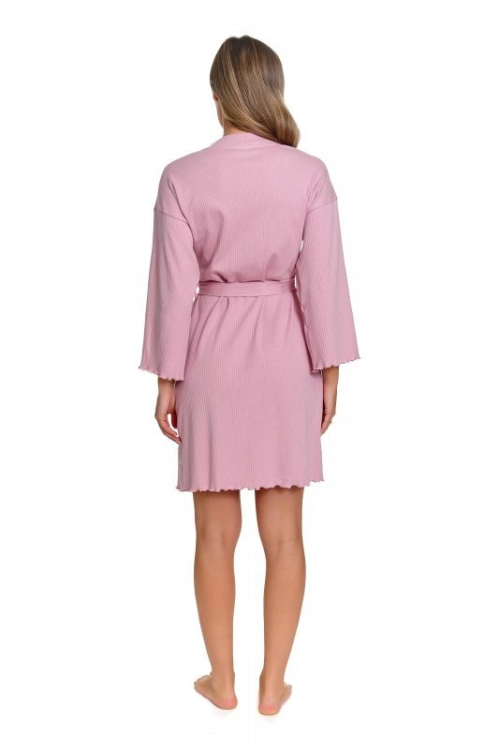 Szlafrok damski Doctor Nap SWW 7465 papajowy - widok modelu w galerii, ujęcie 11