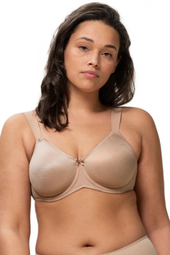 Biustonosz minimizer na fiszbinach Triumph Essential Minimizer WX beżowy