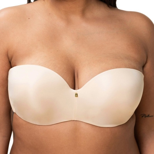 Biustonosz bardotka usztywniany Triumph Body Make-Up WDP beżowy – ujęcie 2