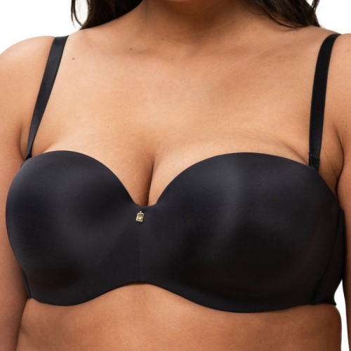 Biustonosz bardotka usztywniany Triumph Body Make-Up WDP czarny – ujęcie 2