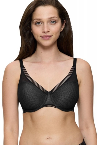 Biustonosz miękki minimizer na fiszbinach Triumph Infinite Sensation W01 czarny