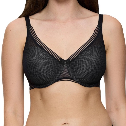 Biustonosz miękki minimizer na fiszbinach Triumph Infinite Sensation W01 czarny – ujęcie 2