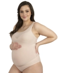 Elastyczna koszulka ciążowa Julimex Mama Flexi-One beżowa