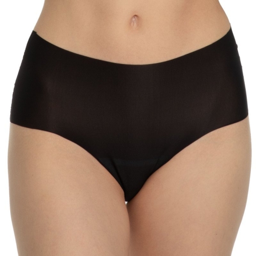 Bezszwowe figi z wysokim stanem Julimex Mousse Maxi czarne – ujęcie 2