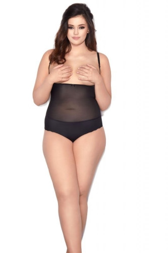 Body mocno wyszczuplające typu string pod biust Mitex Glam czarne