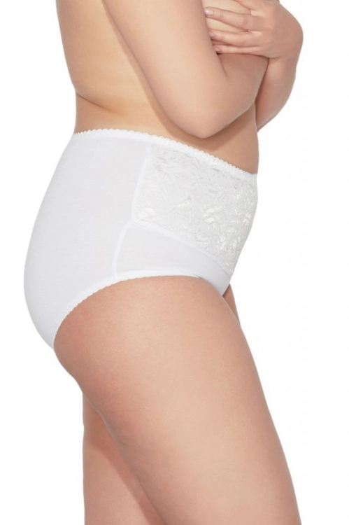Figi modelujące z koronką Mitex Ala Super białe – ujęcie 4