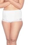 Figi lekko modelujące plus size Mitex Ela białe