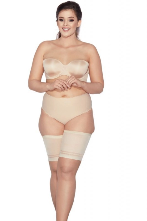 Figi modelujące z koronką plus size Mitex Ala beżowe – ujęcie 3