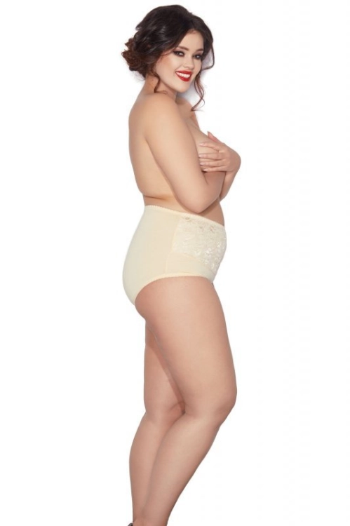 Figi modelujące z koronką plus size Mitex Ala beżowe - dodatkowy widok produktu, ujęcie 8