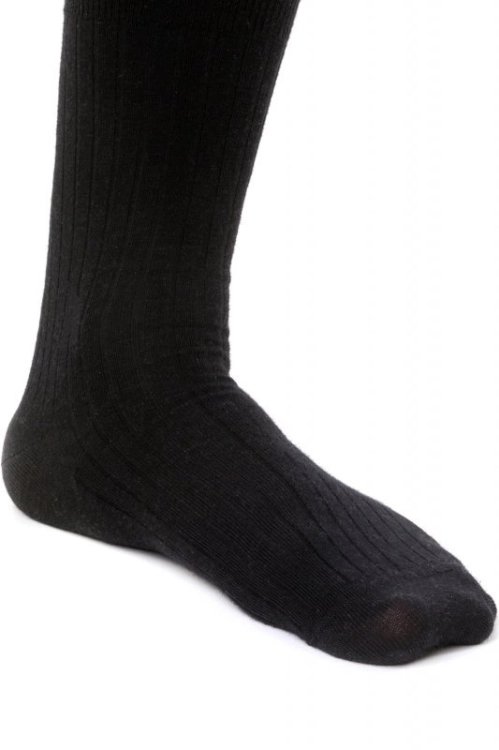 Steven Skarpety garniturowe merino wool 130 003 czarne – ujęcie 2