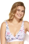 Top do karmienia bez fiszbin Mitex Lilly w kwiaty