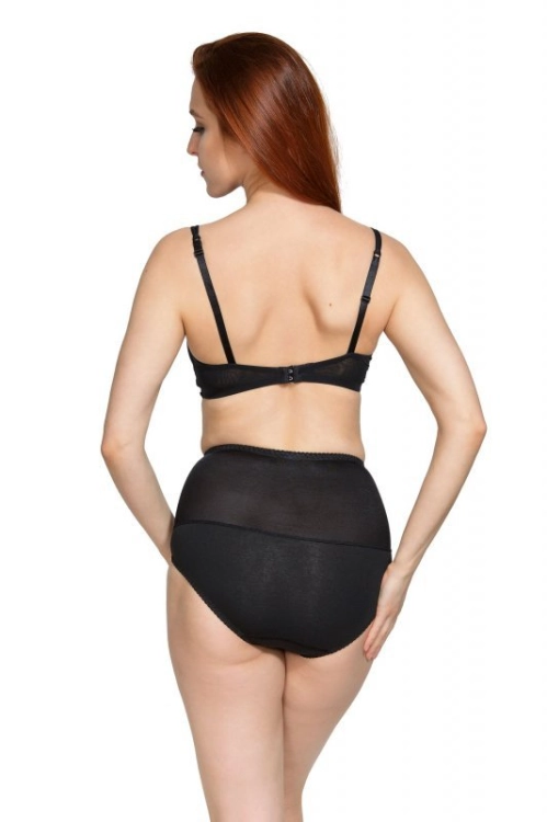 Figi korygujące plus size Mitex Iga czarne – ujęcie 4