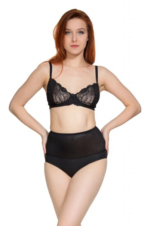 Figi korygujące plus size Mitex Iga czarne – ujęcie 7