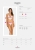 Body koronkowe z geometrycznymi paseczkami Obsessive Lilyanne białe – ujęcie 5