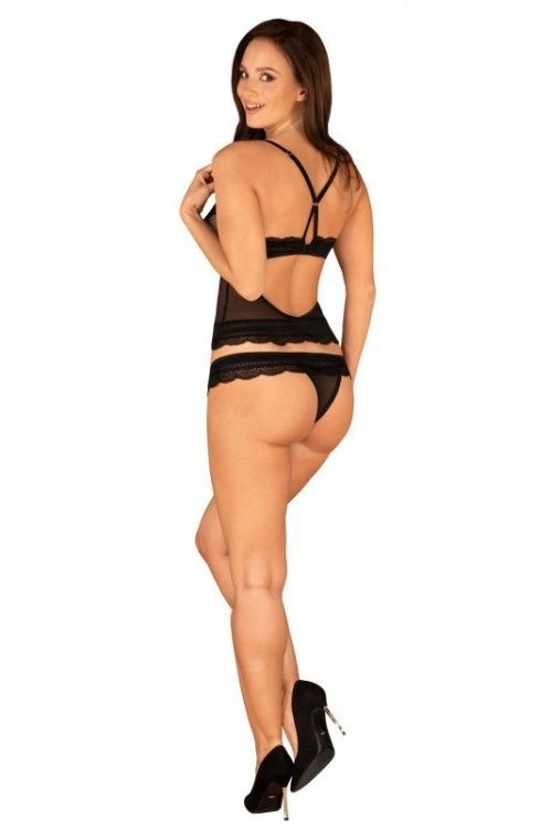 Top ze stringami Obsessive Ivannes czarny – ujęcie 7