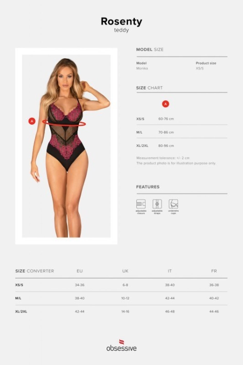 Body Obsessive Rosenty wielokolorowe – ujęcie 7