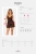 Babydoll i stringi Obsessive Chemeris czarne – ujęcie 5