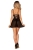 Babydoll i stringi Obsessive Chemeris czarne – ujęcie 7