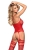 Bodystocking Obsessive F214 czerwone – ujęcie 6