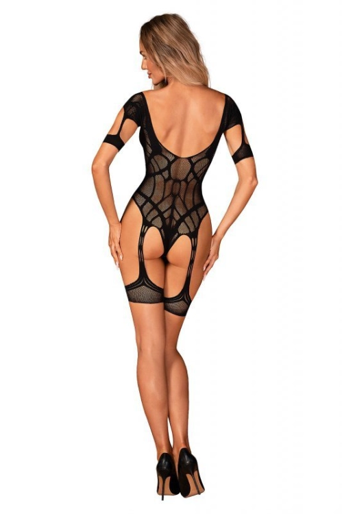 Bodystocking otwarte Obsessive G334 czarne – ujęcie 6