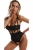 Body z otwartym krokiem Obsessive Hersis czarne - widok modelu w galerii, ujęcie 11