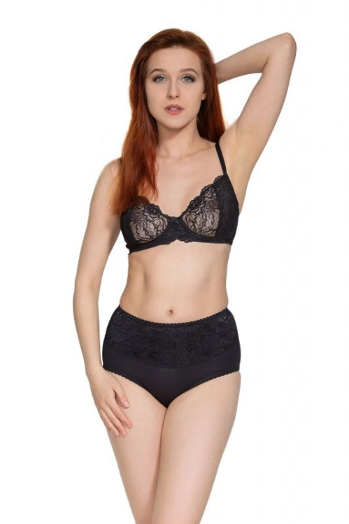 Figi modelujące z koronką Mitex Ala czarne – ujęcie 6