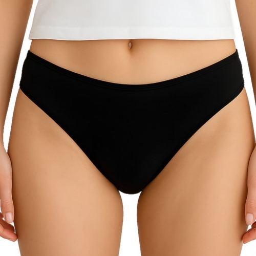 Figi kąpielowe z wąskimi bokami Self Brazilmini 19 czarne – ujęcie 2